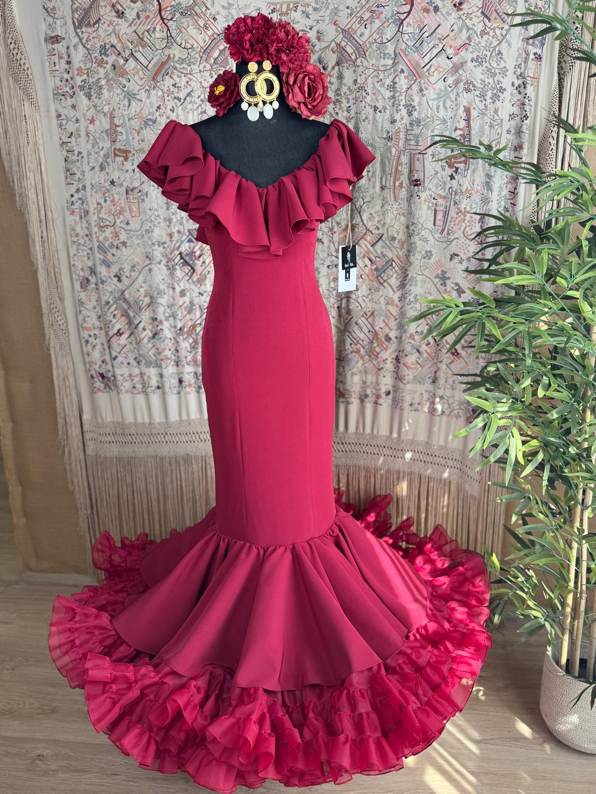 TORBELLINO- Traje de flamenca modelo Torbellino volante escote - Image 1