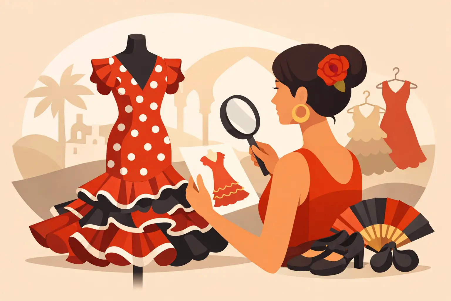 Cómo elegir un authentic andalusian flamenco dress