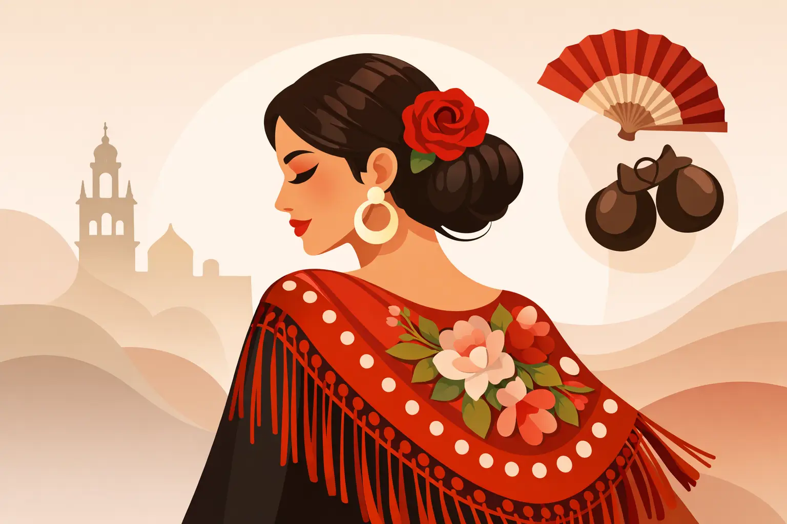 Cómo llevar un pañuelo flamenco con estilo