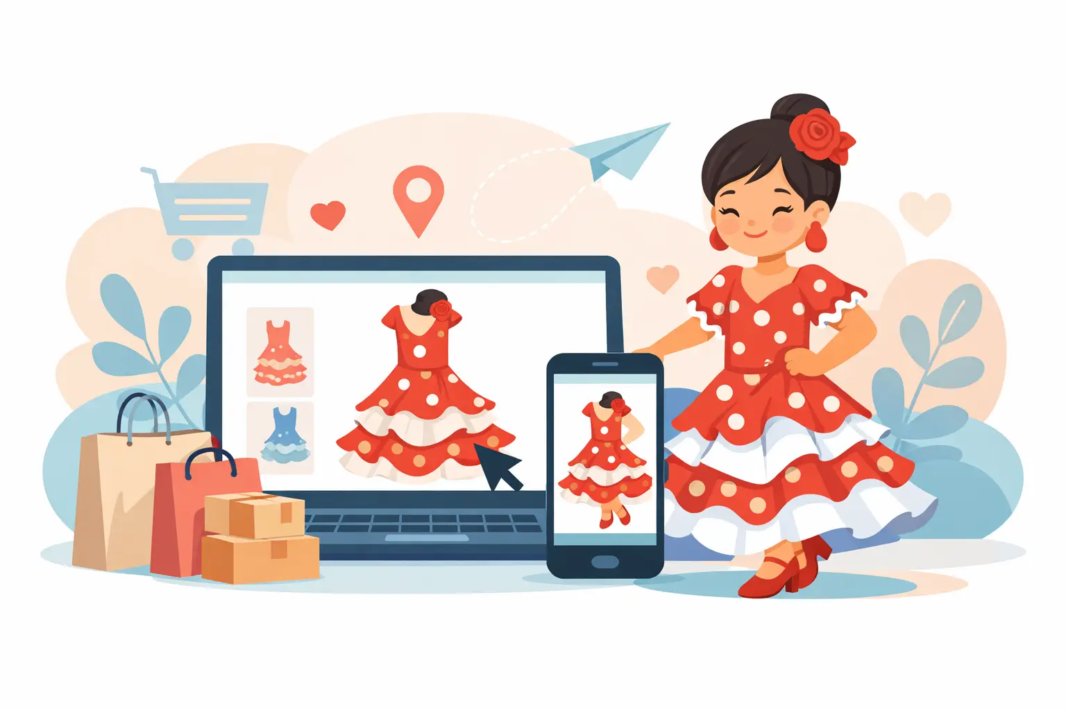 Comprar girls flamenca dress online bien