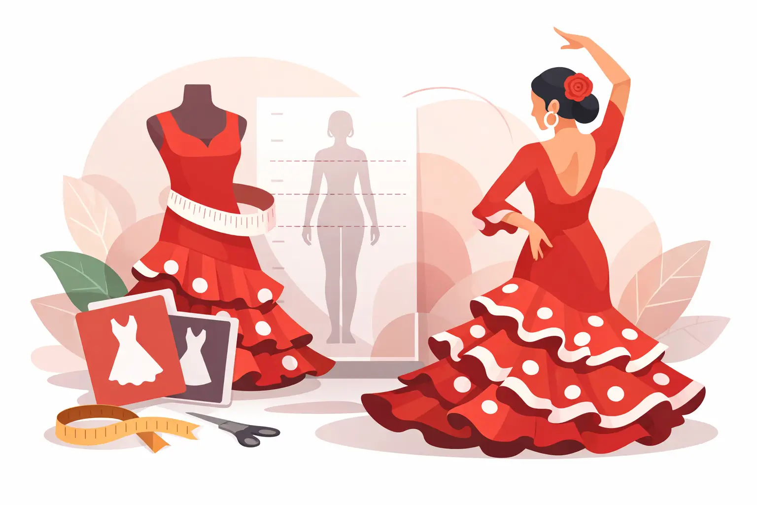 Flamenco dress size guide para acertar