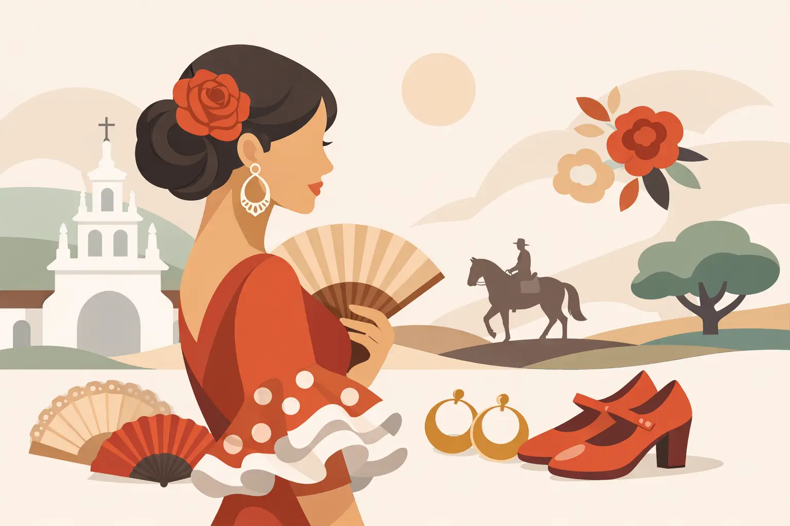 Ropa rociera mujer elegante: cómo acertar
