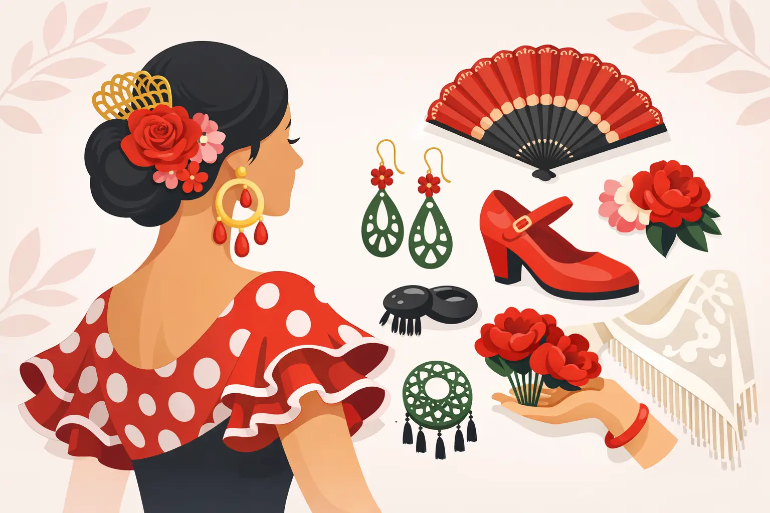 Accesorios para traje de flamenca que favorecen