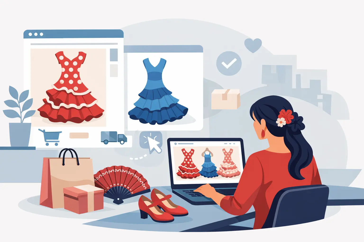 Cómo comprar batas rocieras online bien