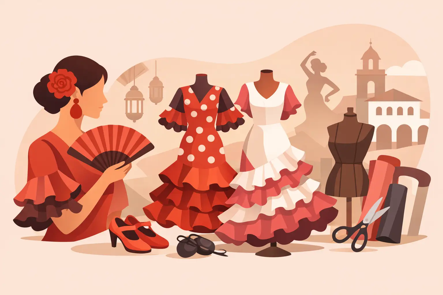 Cómo elegir trajes de flamenca artesanales