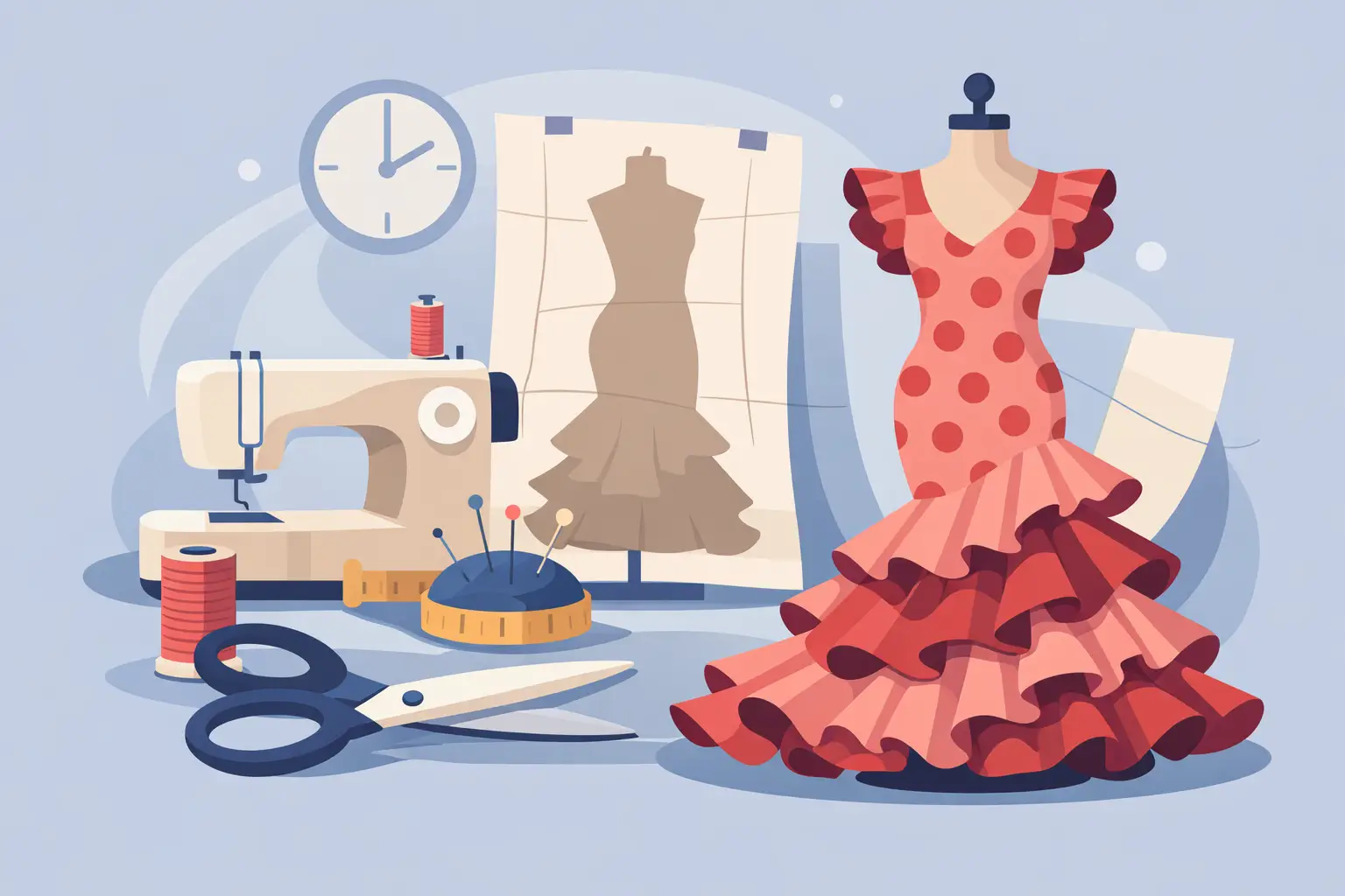 Cuánto tarda un traje de flamenca a medida