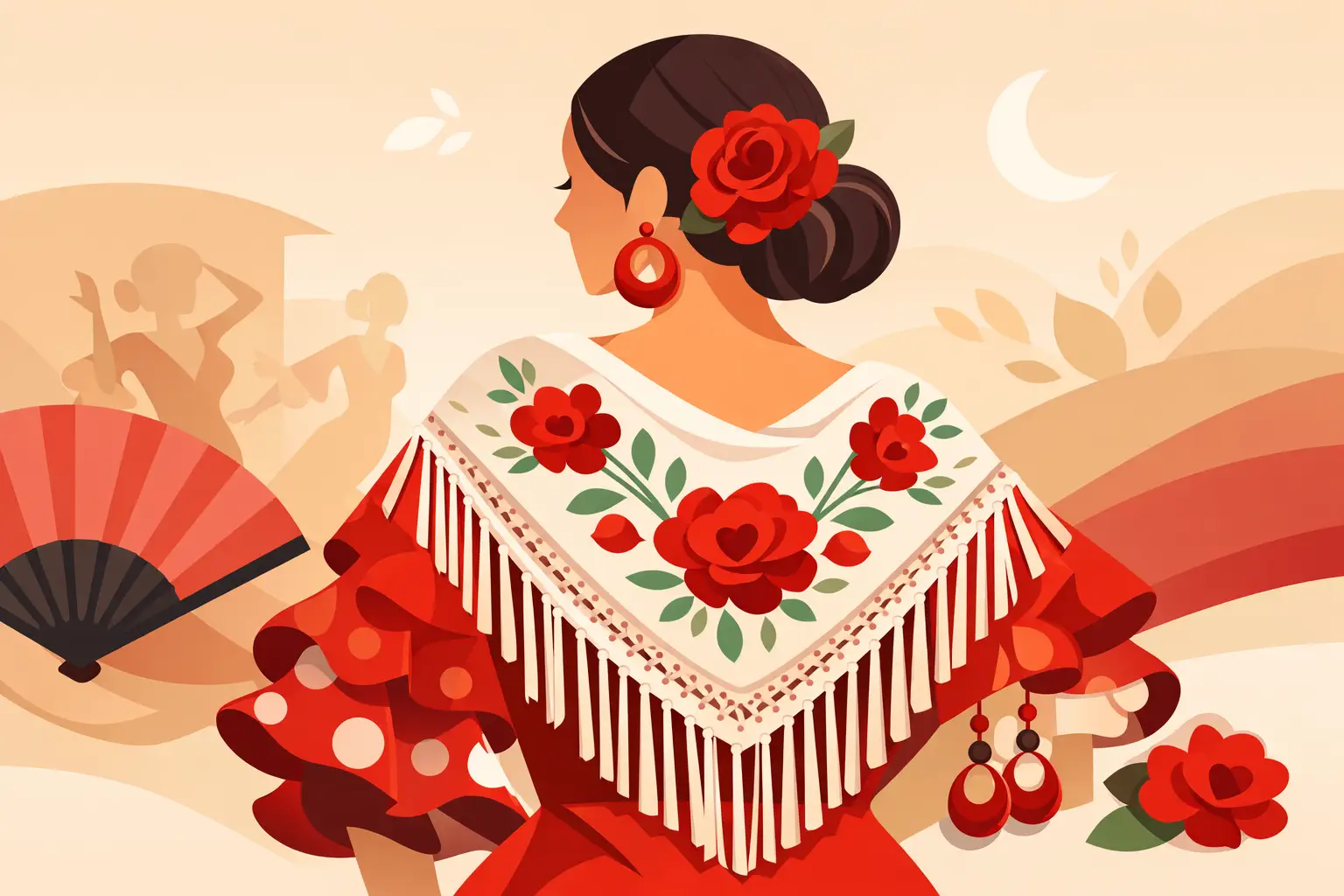 Mantones de flamenca que hacen especial tu traje