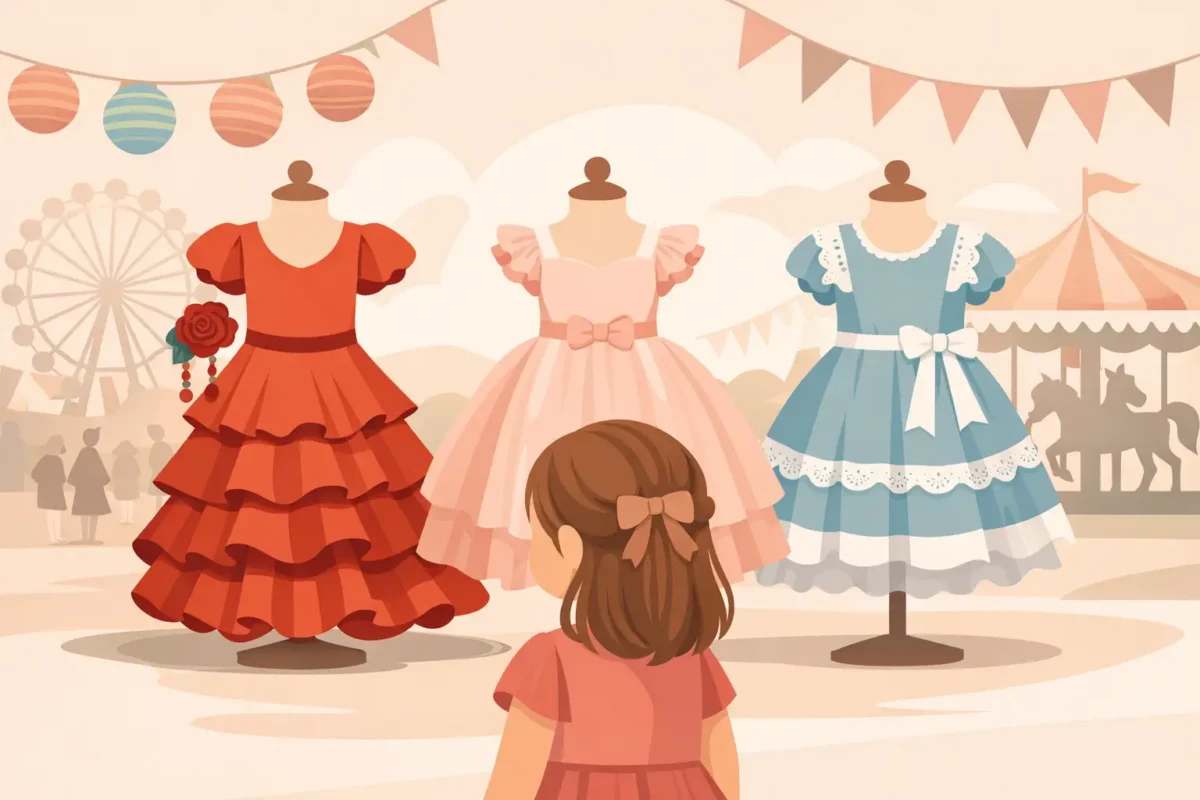 Vestidos feria niña elegantes: cómo acertar