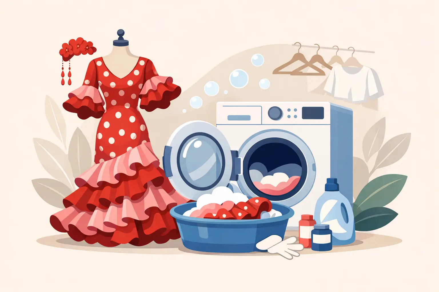 Cómo lavar un traje de flamenca sin dañarlo
