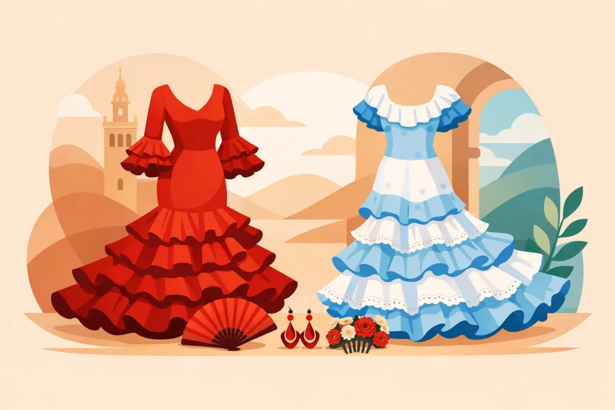 Traje de flamenca o canastero: cuál elegir